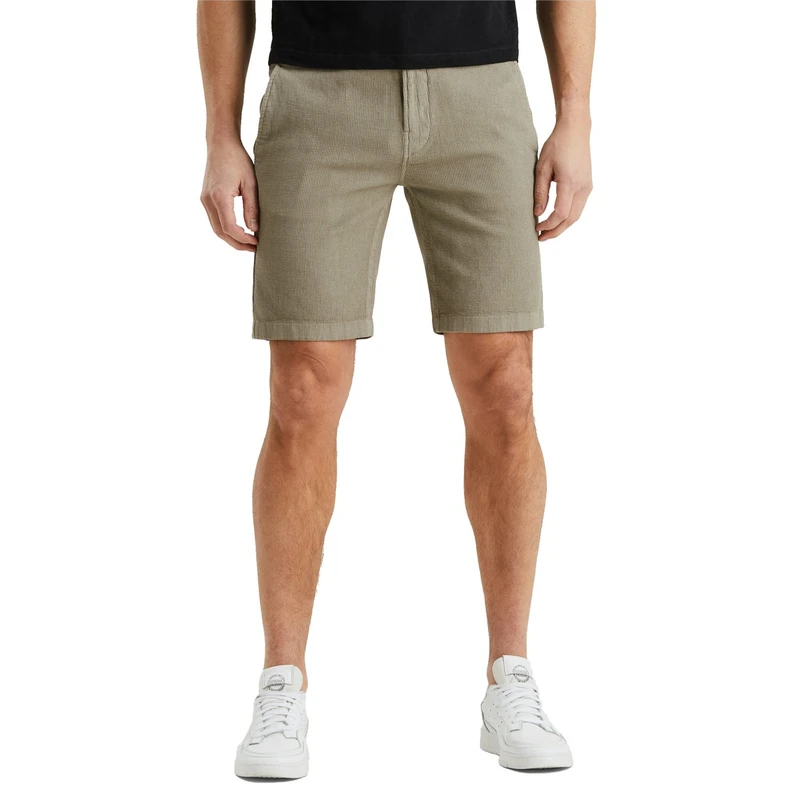 Heren Short CHINO SHORTS STRUCTURE Cast Iron MIDDEN GRIJS