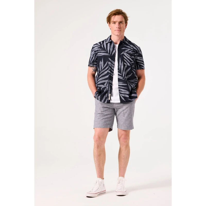 Heren Short D51164 Garcia BLAUW DESSIN
