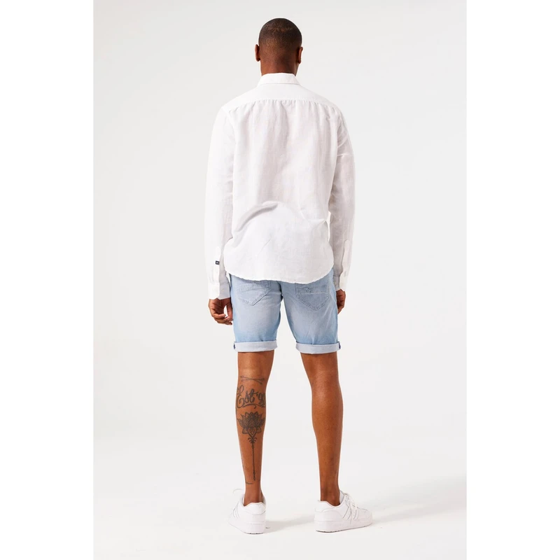 Heren Short Russo 615 Garcia LIGHT BLUE DENIM