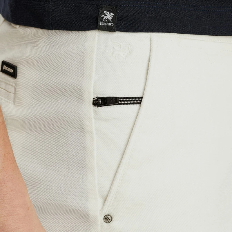 Heren Short V65 SHORTS DOBBY STRETCH Vanguard Wit
