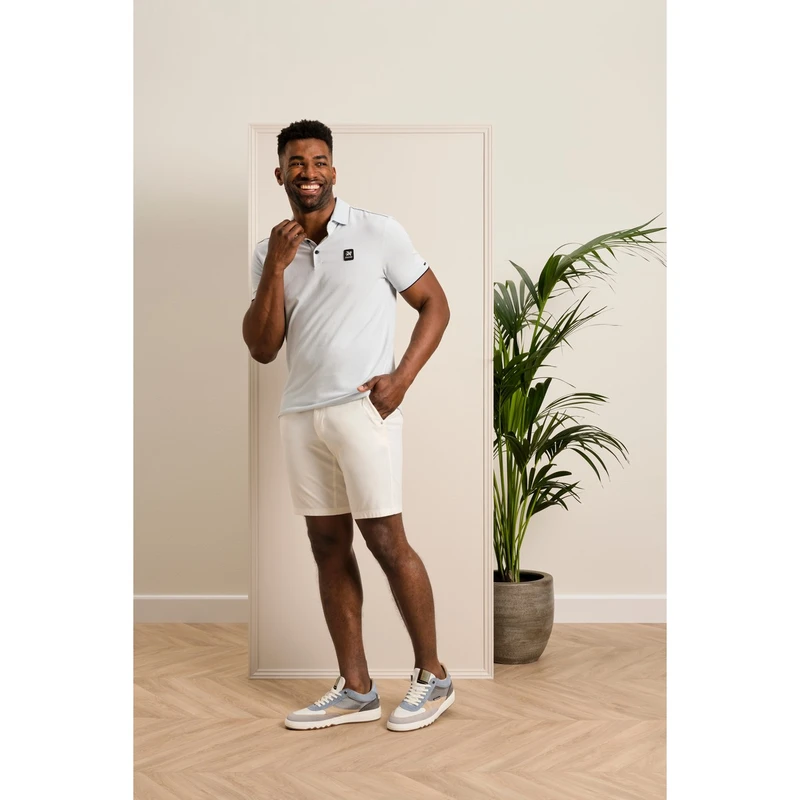 Heren Short V65 SHORTS DOBBY STRETCH Vanguard Wit