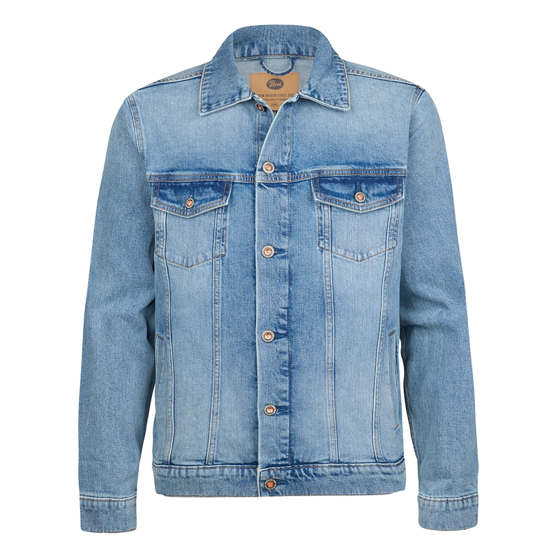 Heren Spijkerjas M-1050-JAC002 Petrol LIGHT BLUE DENIM