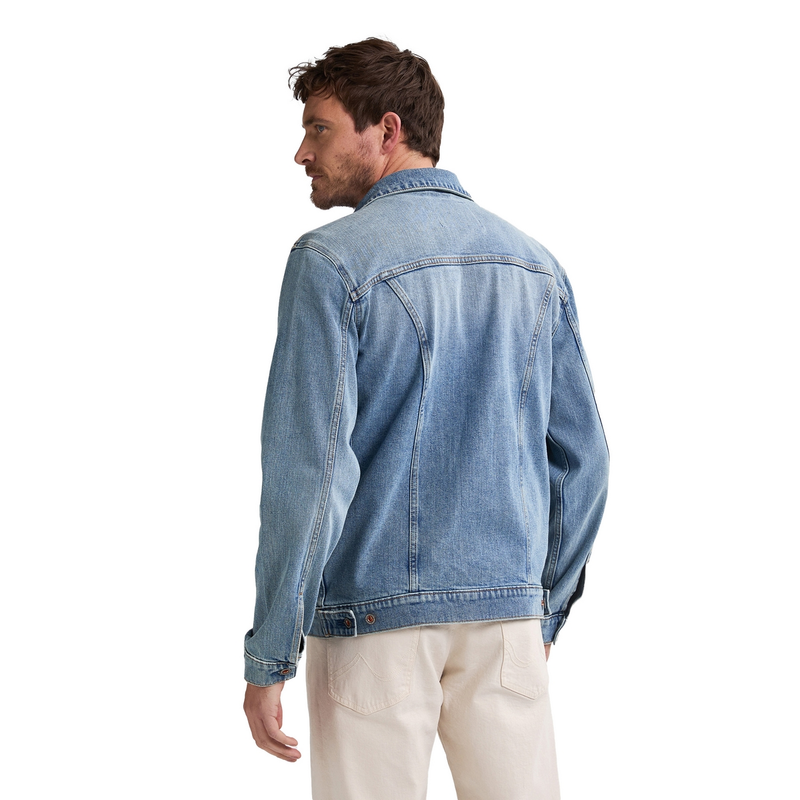 Heren Spijkerjas M-1050-JAC002 Petrol LIGHT BLUE DENIM