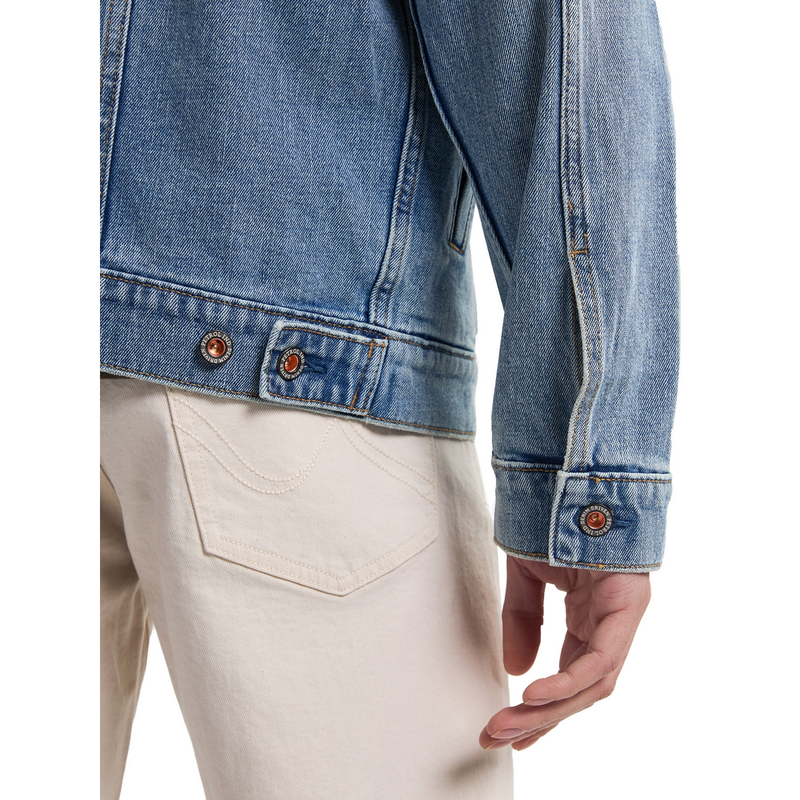 Heren Spijkerjas M-1050-JAC002 Petrol LIGHT BLUE DENIM