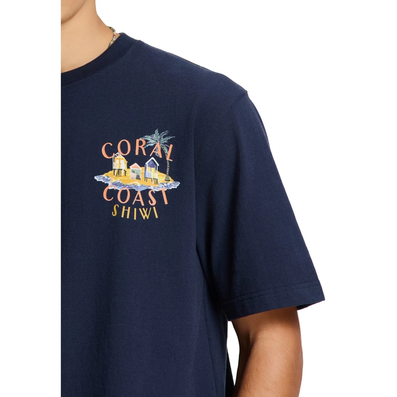 Heren T-shirt 1425501967 Shiwi MIDDEN BLAUW
