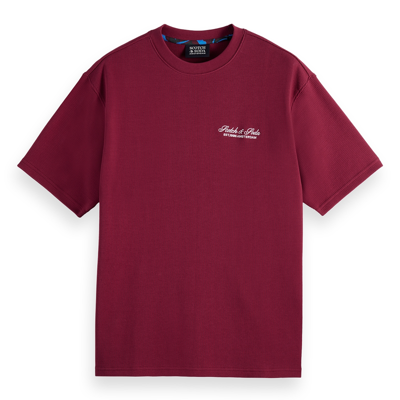 Heren T-shirt 179950601 Scotch & Soda BORDEAUX