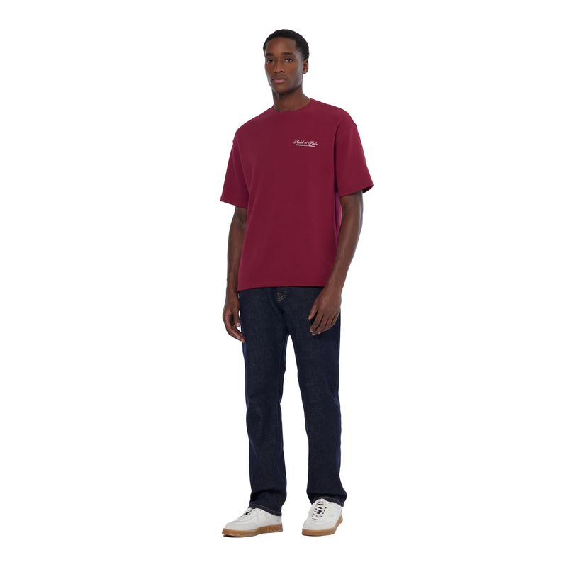 Heren T-shirt 179950601 Scotch & Soda BORDEAUX