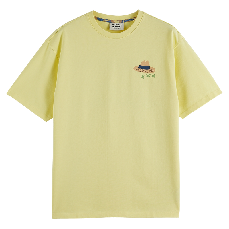 Heren T-shirt 180050.720 Scotch & Soda GEEL
