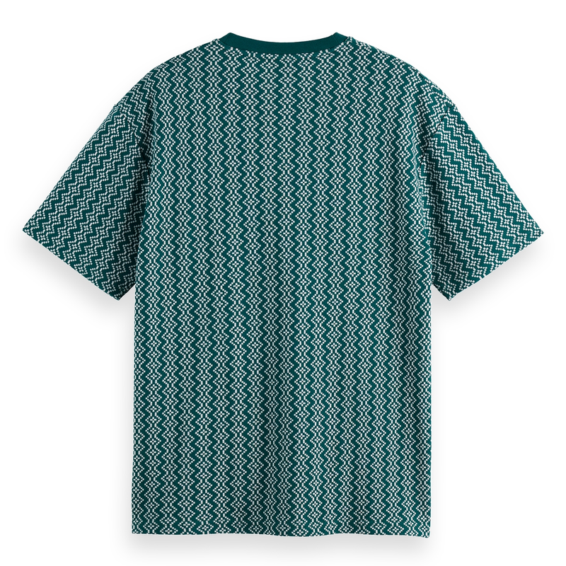 Heren T-shirt 180188301 Scotch & Soda GROEN DESSIN