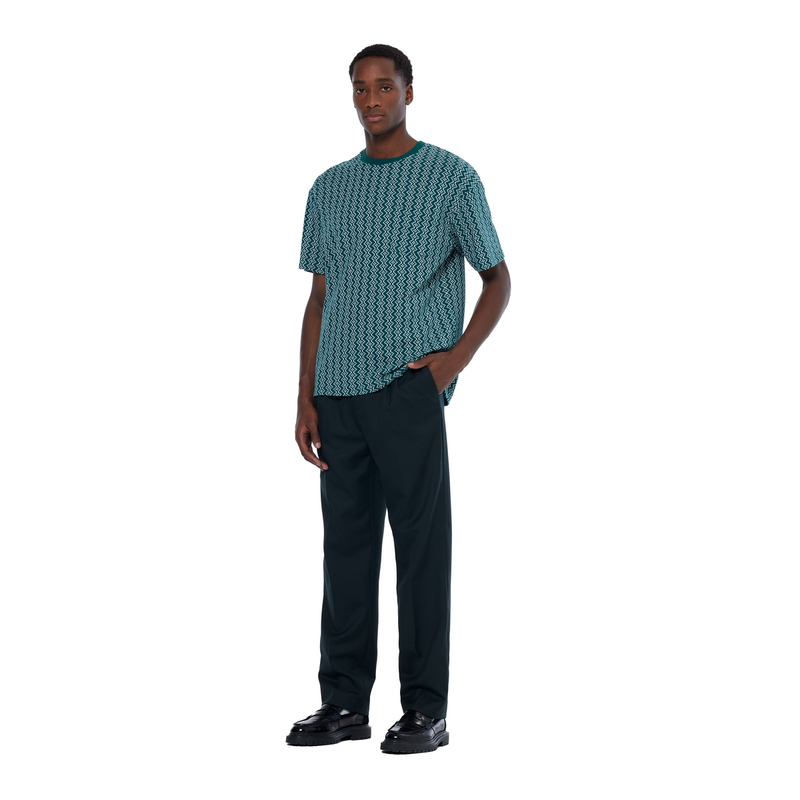 Heren T-shirt 180188301 Scotch & Soda GROEN DESSIN