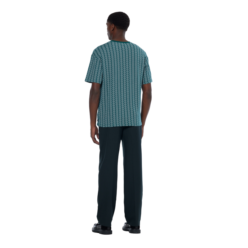 Heren T-shirt 180188301 Scotch & Soda GROEN DESSIN