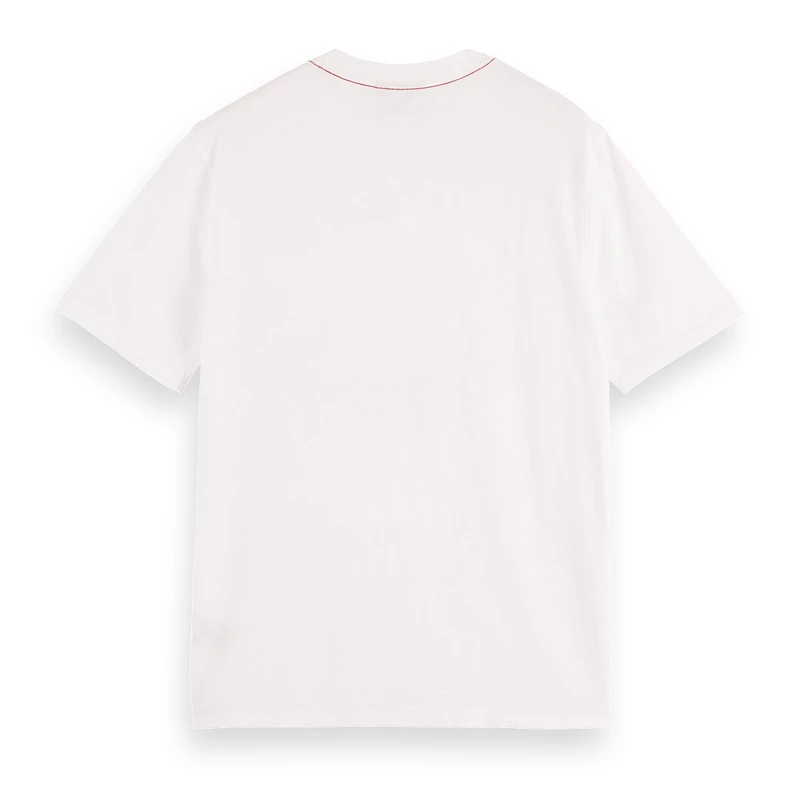 Heren T-shirt 180883.101 Scotch & Soda OFF-WHITE