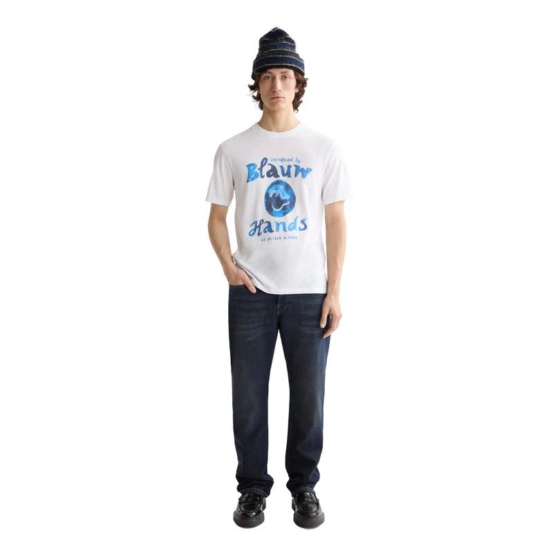 Heren T-shirt 180883.101 Scotch & Soda OFF-WHITE