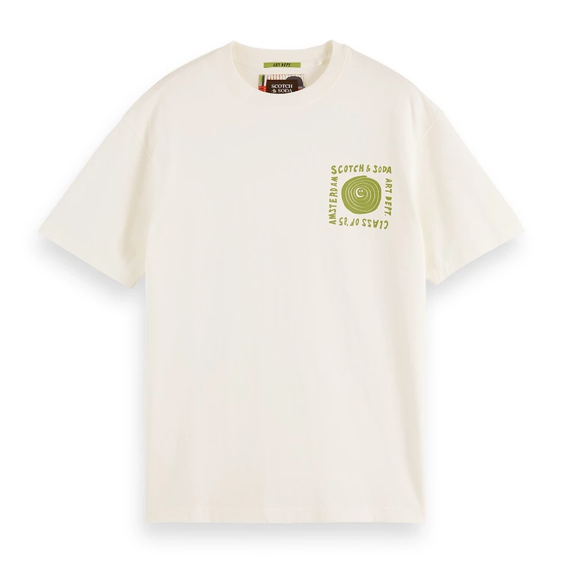 Heren T-shirt 181701.101 Scotch & Soda Wit