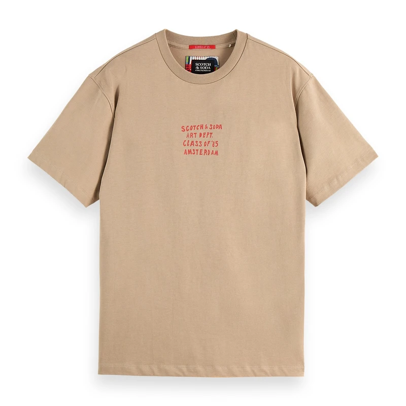 Heren T-shirt 181703.260 Scotch & Soda TAUPE