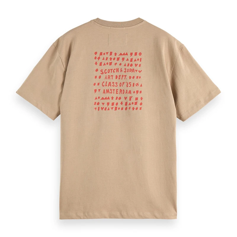 Heren T-shirt 181703.260 Scotch & Soda TAUPE