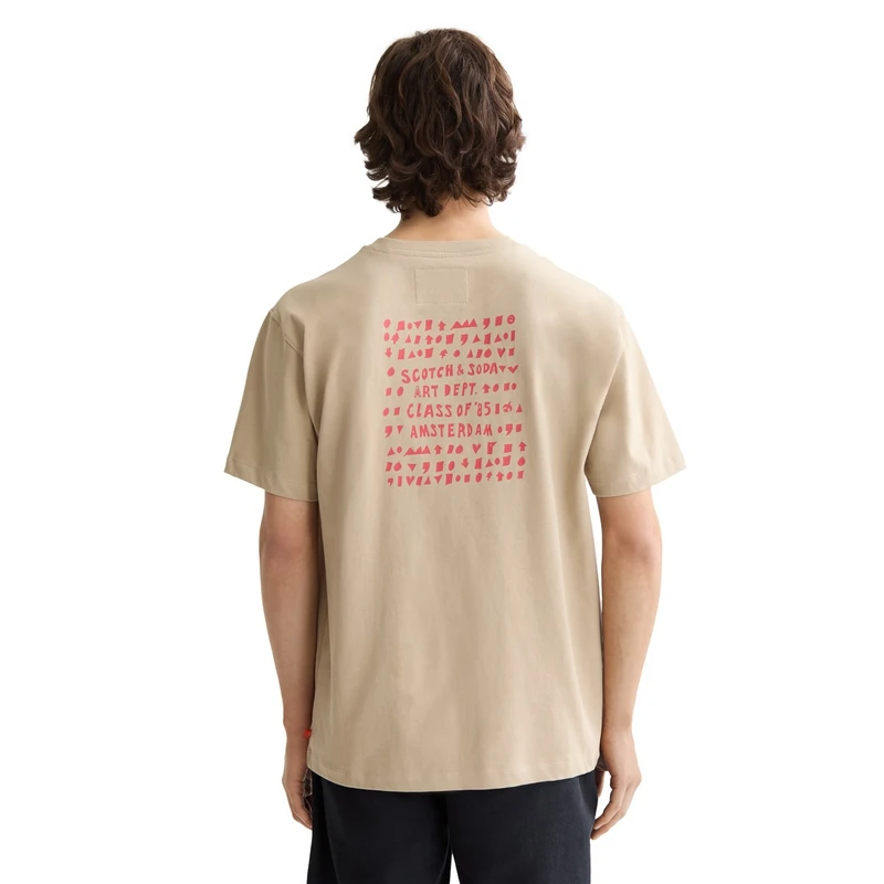 Heren T-shirt 181703.260 Scotch & Soda TAUPE