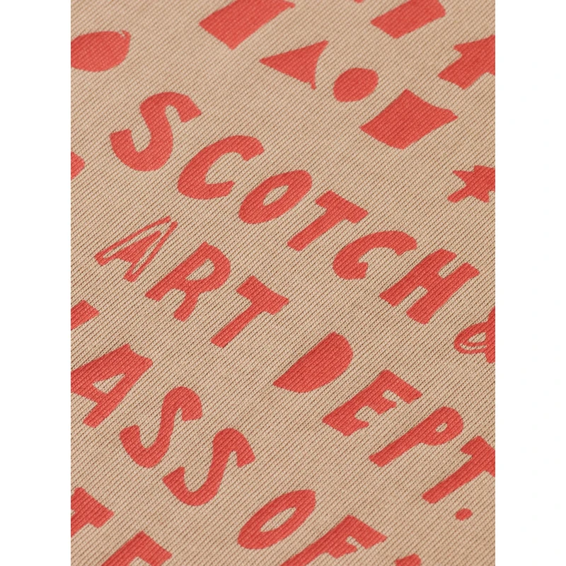 Heren T-shirt 181703.260 Scotch & Soda TAUPE