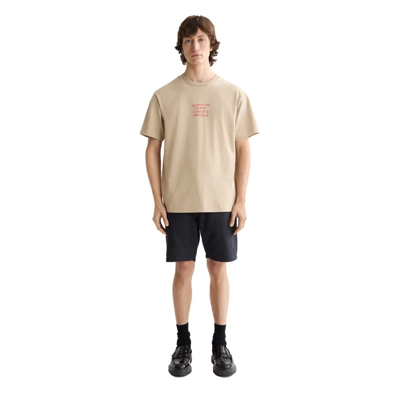 Heren T-shirt 181703.260 Scotch & Soda TAUPE