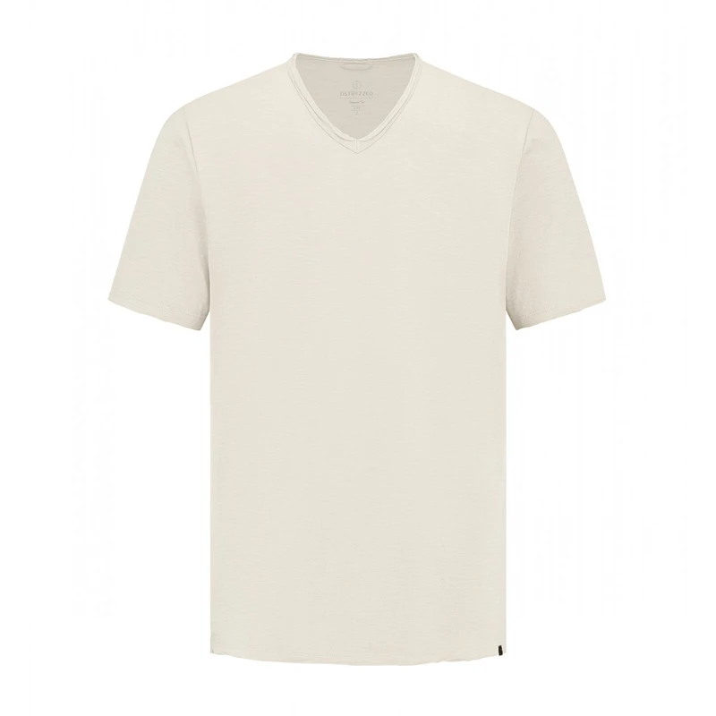 Heren T-shirt 202840 Stewart Dstrezzed OFF-WHITE