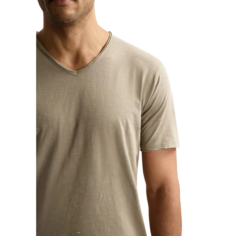 Heren T-shirt 202840 Stewart Dstrezzed BEIGE