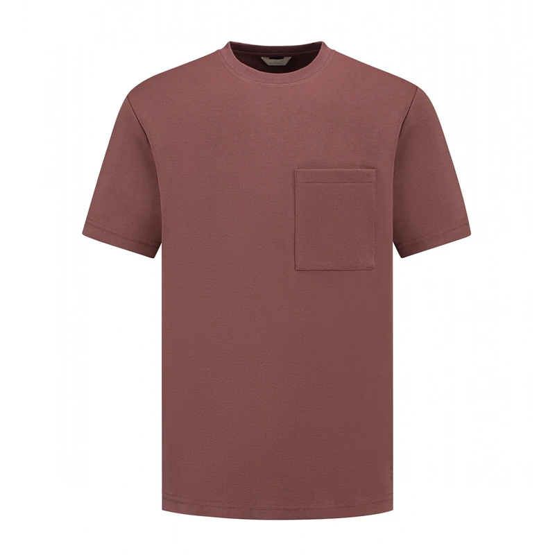 Heren T-shirt 202908 Ebbe Boxy Dstrezzed TAUPE