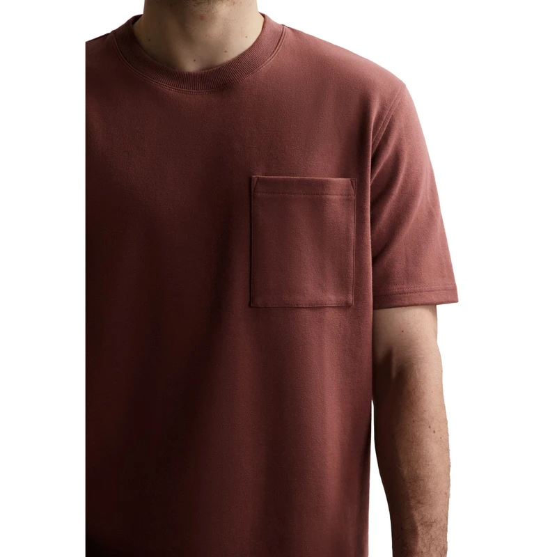 Heren T-shirt 202908 Ebbe Boxy Dstrezzed TAUPE