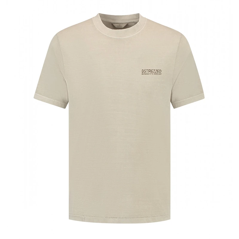 Heren T-shirt 203054 Nickolas Graphic Dstrezzed BEIGE
