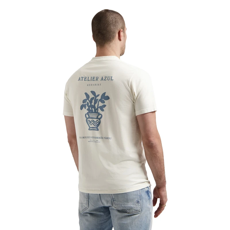Heren T-shirt 203054 Nickolas Graphic Dstrezzed ZAND