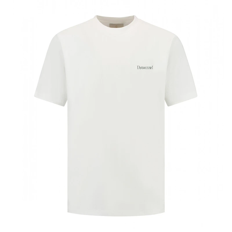 Heren T-shirt 203070 Collin Graphic Dstrezzed Wit