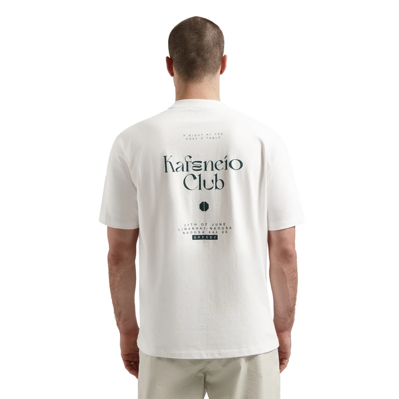 Heren T-shirt 203070 Collin Graphic Dstrezzed Wit