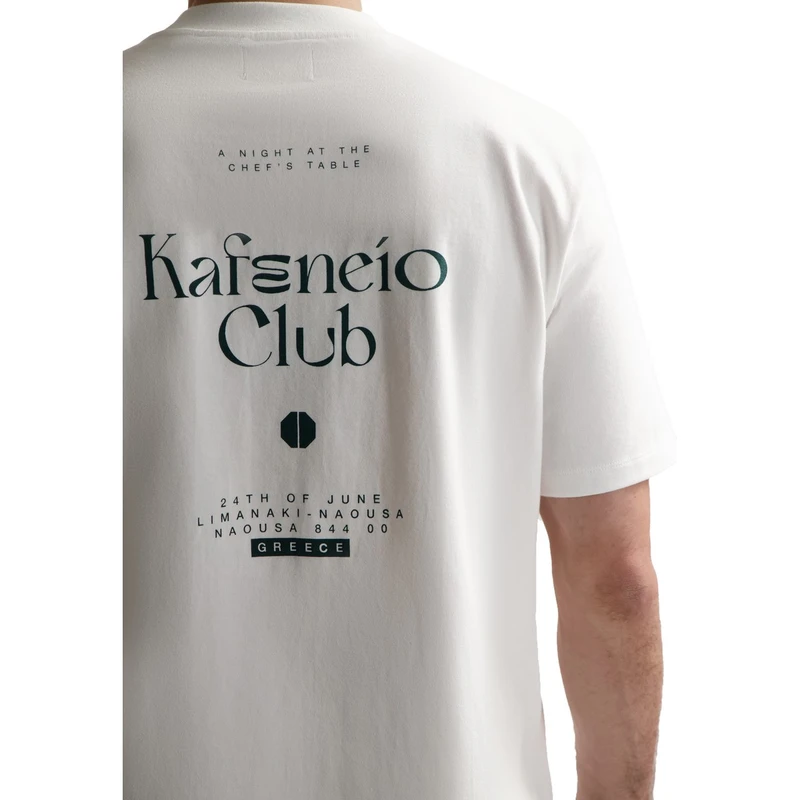 Heren T-shirt 203070 Collin Graphic Dstrezzed Wit