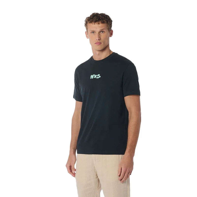 Heren T-shirt 23340343 No Excess NAVY