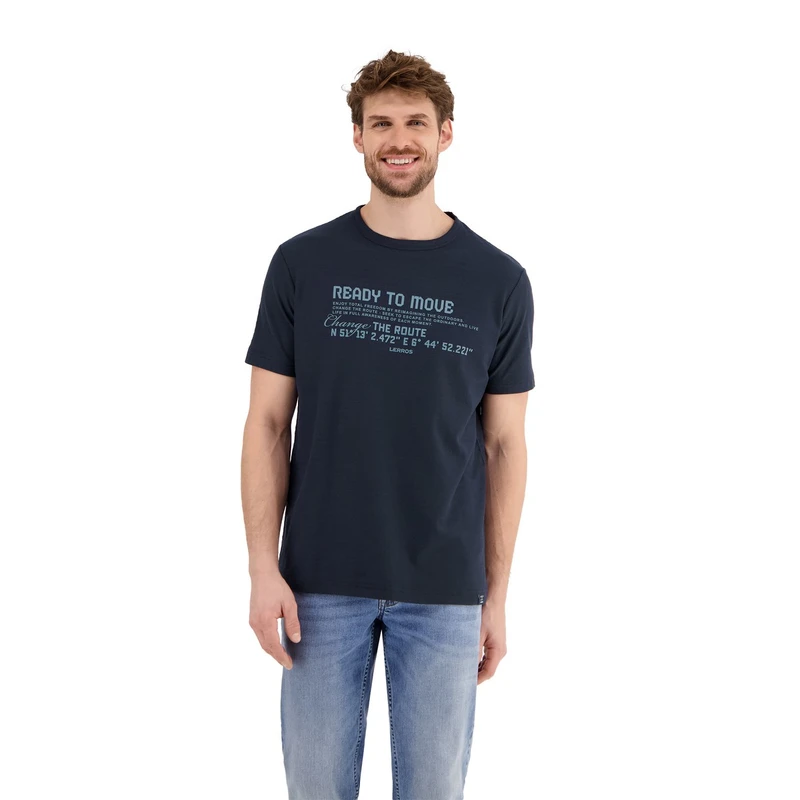 Heren T-shirt 2533025 Lerros NAVY