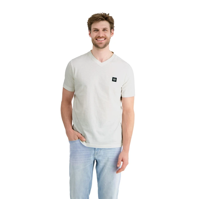 Heren T-shirt 2553169 Lerros ECRU