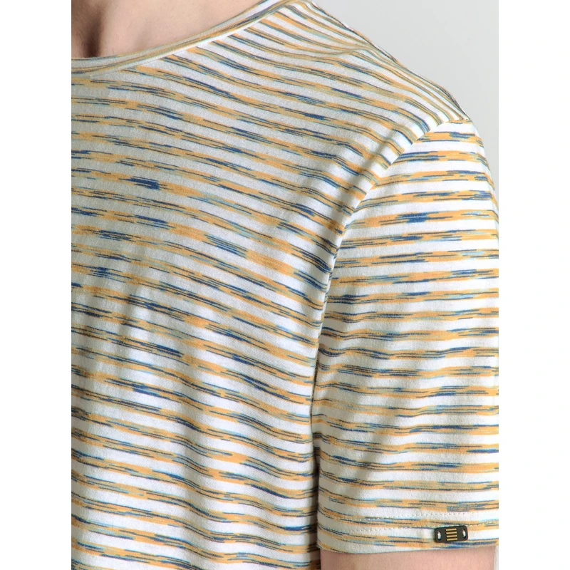 Heren T-shirt 27340370SN No Excess GEEL
