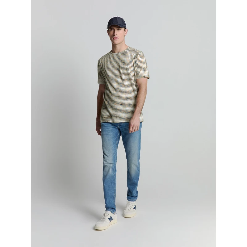 Heren T-shirt 27340370SN No Excess GEEL