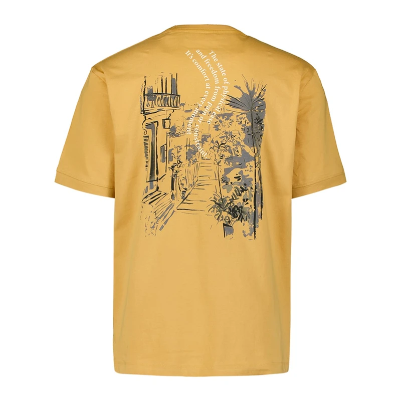 Heren T-shirt 27350350 No Excess GEEL