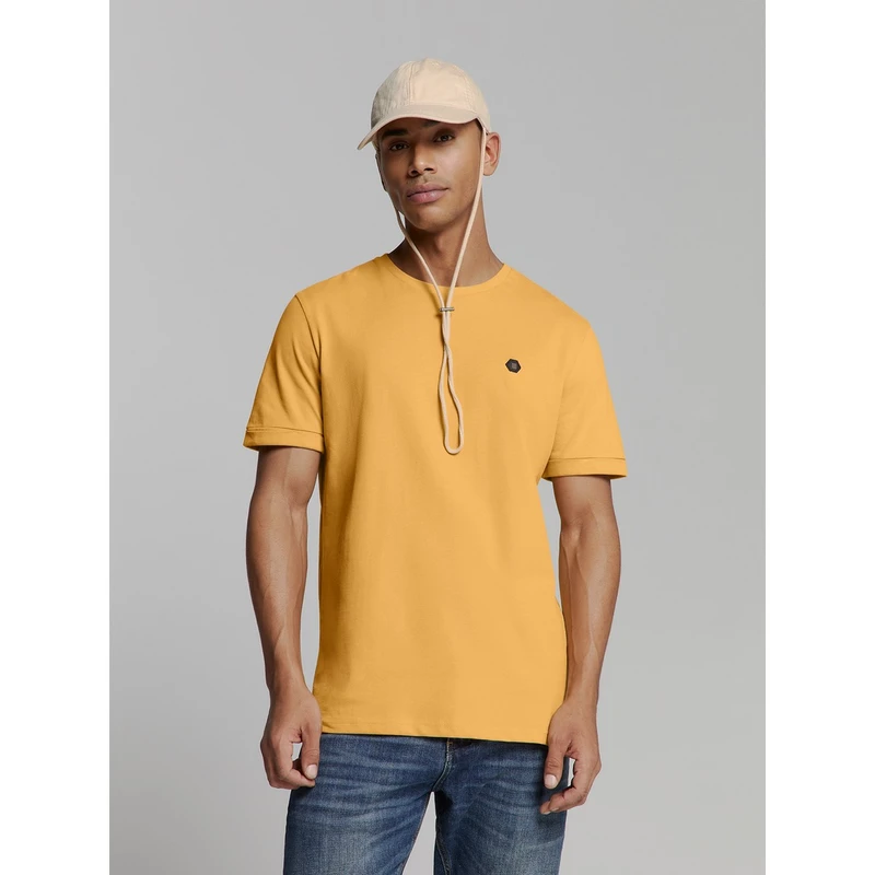 Heren T-shirt 27360375 No Excess GEEL
