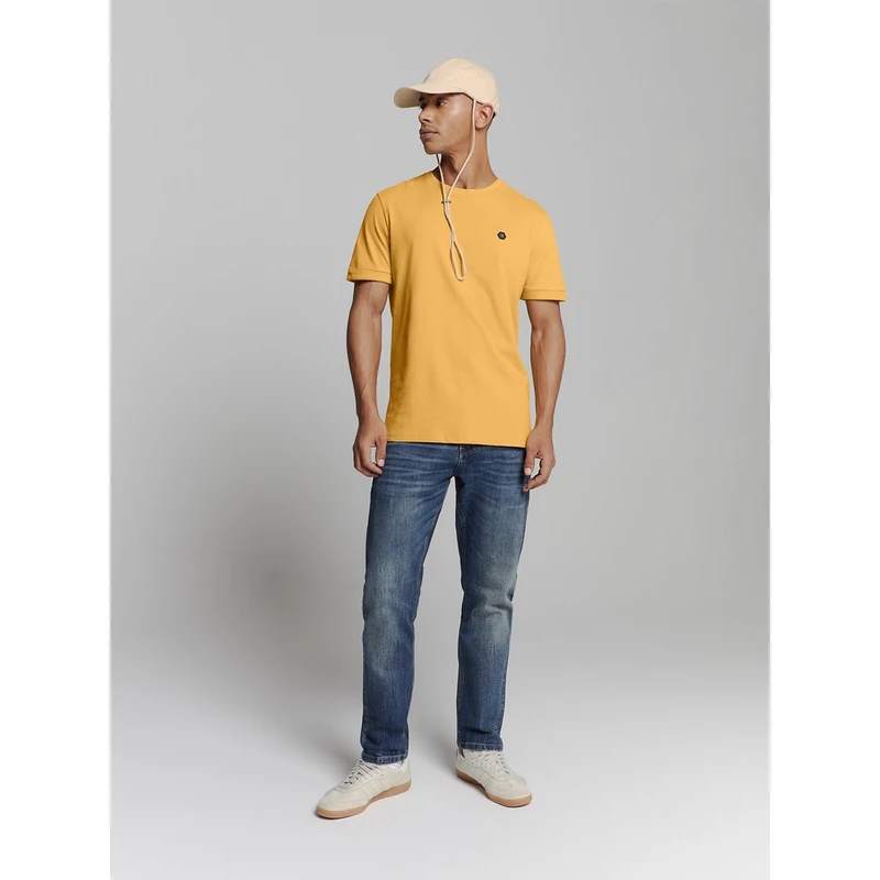 Heren T-shirt 27360375 No Excess GEEL
