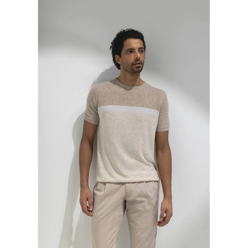Heren T-shirt 35215727 State of Art BEIGE