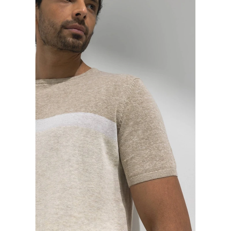 Heren T-shirt 35215727 State of Art BEIGE