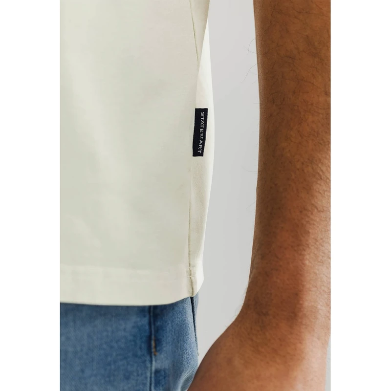 Heren T-shirt 36115430 State of Art GREIGE