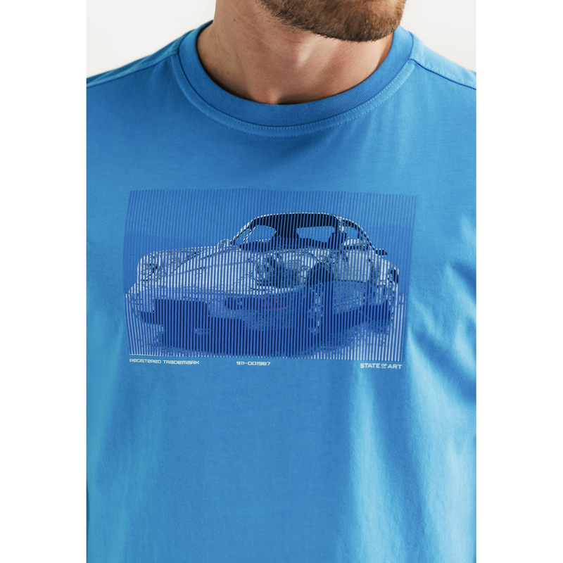 Heren T-shirt 36115437 State of Art MIDDEN BLAUW