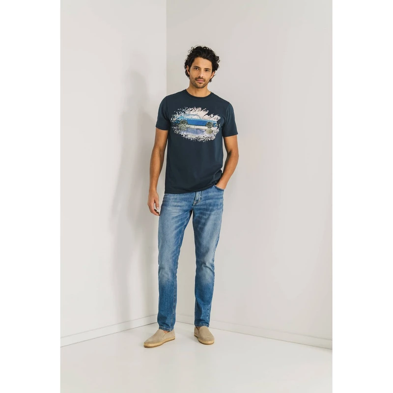 Heren T-shirt 36115438 State of Art NAVY