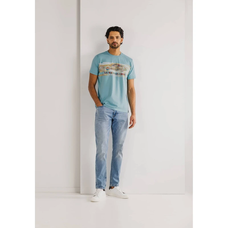 Heren T-shirt 36115956 State of Art AQUA