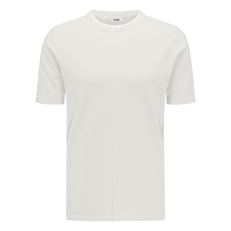 Heren T-shirt 420052-Valentin.48718 Drykorn ECRU