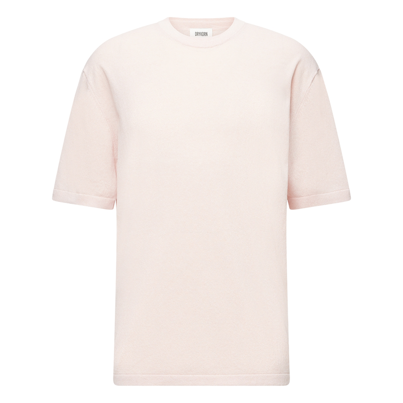 Heren T-shirt 420186.Derico Drykorn ROZE