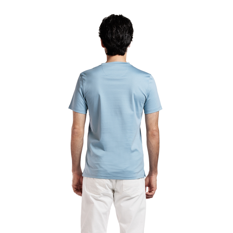 Heren T-shirt 5150TM078.62 Thomas Maine MIDDEN BLAUW