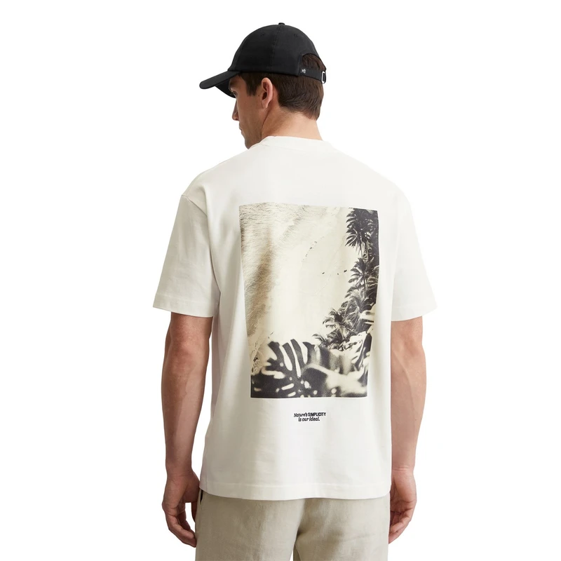 Heren T-shirt 524206451300 Marc O'Polo NATUREL